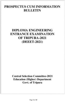 PROSPECTUS CUM INFORMATION BULLETIN DIPLOMA ENGINEERING ENTRANCE EXAMINATION OF TRIPURA-2021 (DEEET-2021) - Central Selection Committee-2021 ...