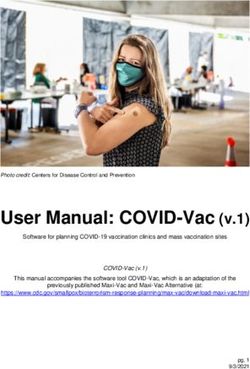 User Manual: COVID-Vac (v.1) - CDC