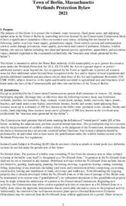Town of Berlin, Massachusetts Wetlands Protection Bylaw 2021