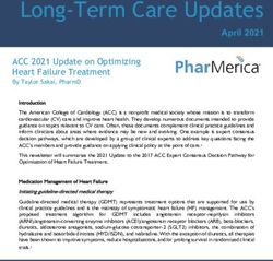 Long-Term Care Updates - April 2021 - Creighton University