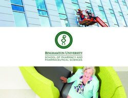 SCHOOL OF PHARMACY AND PHARMACEUTICAL SCIENCES