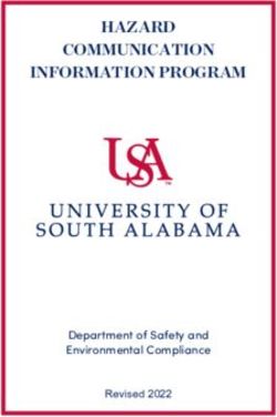 HAZARD COMMUNICATION INFORMATION PROGRAM - Department of Safety and Environmental Compliance - University of ...