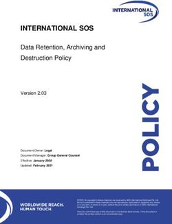 INTERNATIONAL SOS Data Retention, Archiving and Destruction Policy