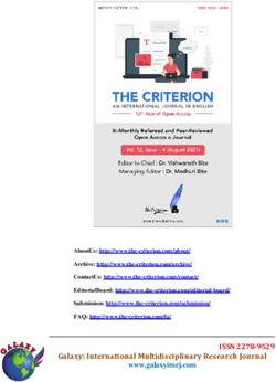 Galaxy: International Multidisciplinary Research Journal - The Criterion: An International Journal in English