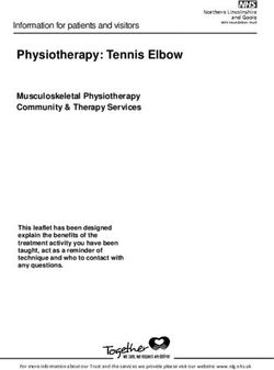 Physiotherapy: Tennis Elbow - Information for patients and visitors - Northern Lincolnshire and Goole NHS ...