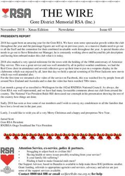 THE WIRE Gore District Memorial RSA (Inc.) - Gore RSA