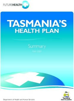 Tasmania's HealTH Plan - Summary - TAS Health