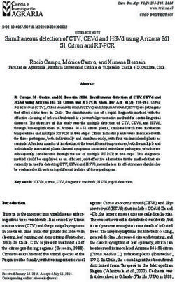 Simultaneous detection of CTV, CEVd and HSVd using Arizona 861 S1 Citron and RT-PCR