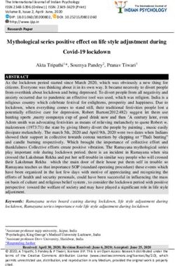 Mythological series positive effect on life style adjustment during Covid-19 lockdown