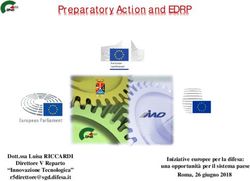 Preparatory Action and EDRP - Dott.ssa Luisa RICCARDI - Aiad