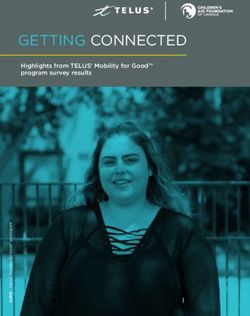 GETTING CONNECTED Highlights from TELUS' Mobility for Good program survey results - Children's Aid Foundation
