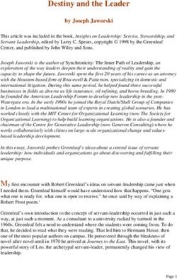 Destiny and the Leader - by Joseph Jaworski