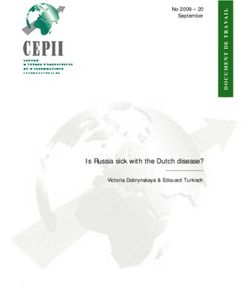 Is Russia sick with the Dutch disease? - No 2009 - 20 September - Victoria Dobrynskaya & Edouard Turkisch - CEPII