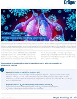 COVID-19 related ARDS - Assisted spontaneous breathing and weaning