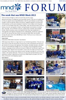 FO RU M - Motor Neurone Disease Association of NSW