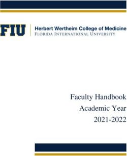 Faculty Handbook Academic Year 2021-2022