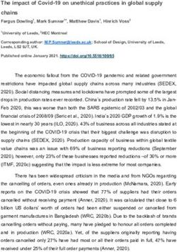 The impact of Covid-19 on unethical practices in global supply chains