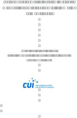 The Hamburg Centre for Ultrafast Imaging - Structure, Dynamics and Control of Matter at the Atomic Scale - Guidelines for applications in the ...