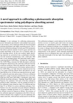 A novel approach to calibrating a photoacoustic absorption spectrometer using polydisperse absorbing aerosol - Atmos. Meas. Tech