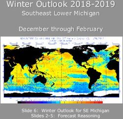 Winter Outlook 2018-2019 - Southeast Lower Michigan December through February - Slide 6: Winter Outlook for SE Michigan