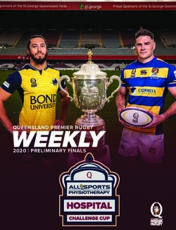 QUEENSLAND PREMIER RUGBY 2020 | PRELIMINARY FINALS