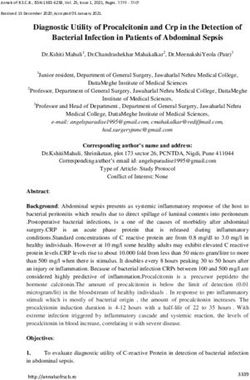 Diagnostic Utility of Procalcitonin and Crp in the Detection of Bacterial Infection in Patients of Abdominal Sepsis