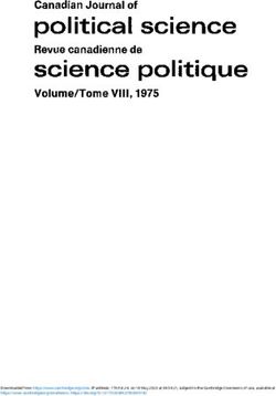 Political science Canadian Journal of