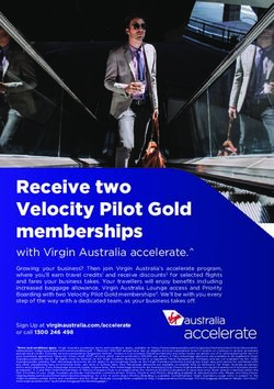 Receive two Velocity Pilot Gold memberships - the Pharmacy ...