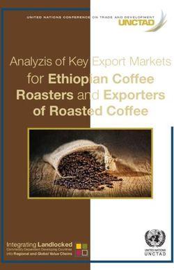 For Ethiopian Coffee Roasters and Exporters of Roasted Coffee - UNCTAD
