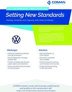 Setting New Standards - Use Case: Automotive / Plant Construction - COMAN-Software