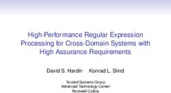 High-Performance Regular Expression Processing for Cross-Domain Systems with High Assurance Requirements - David S. Hardin Konrad L. Slind