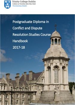 Post Postgraduate Diploma in Conflict and Dispute Resolution Studies Course Handbook 2017-18