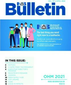 OHM 2021 IN THIS ISSUE: New Brunswick Dental Society