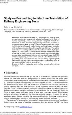 Study on Post-editing for Machine Translation of Railway Engineering Texts