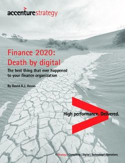 Finance 2020: Death by digital - The best thing that ever happened to your finance organization - Accenture