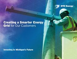Creating a Smarter Energy Grid for Our Customers - Investing in Michigan's Future - DTE Energy