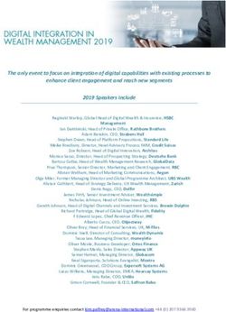 The only event to focus on integration of digital capabilities with existing processes to enhance client engagement and reach new segments 2019 ...