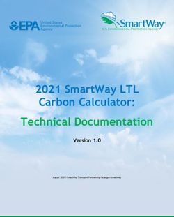 2021 SmartWay LTL Carbon Calculator: Technical Documentation - Version 1.0