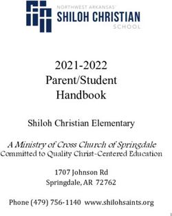 Phone (479) 756-1140 www.shilohsaints.org - 2021-2022 Parent/Student Handbook Shiloh Christian Elementary - Shiloh ...