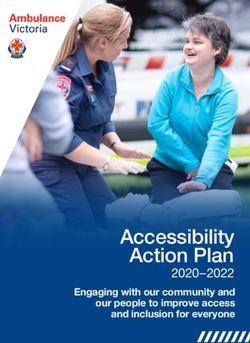Accessibility Action Plan - 2020-2022 Engaging with our community and our people to improve access and inclusion for everyone - Ambulance Victoria