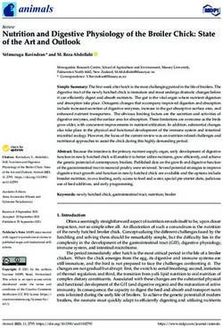 Nutrition and Digestive Physiology of the Broiler Chick: State of the Art and Outlook - MDPI