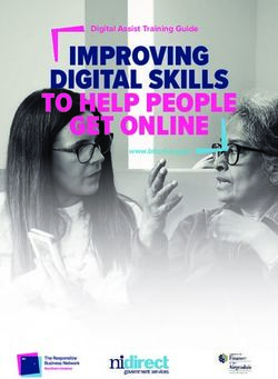 IMPROVING DIGITAL SKILLS TO HELP PEOPLE GET ONLINE - Digital Assist Training Guide