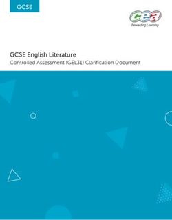GCSE GCSE English Literature - Controlled Assessment (GEL31) Clarification Document - CCEA