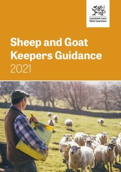 Sheep and Goat Keepers Guidance 2021 - GOV.WALES