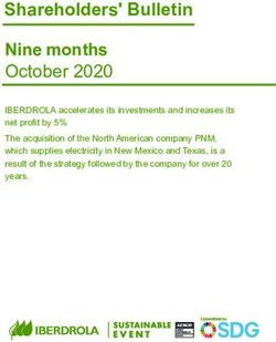 Shareholders' Bulletin Nine months October 2020 - Iberdrola