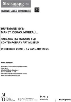 HUYSMANS' EYE: MANET, DEGAS, MOREAU STRASBOURG MODERN AND CONTEMPORARY ART MUSEUM 2 OCTOBER 2020 / 17 JANUARY 2021 - Mus&eacute;es de Strasbourg