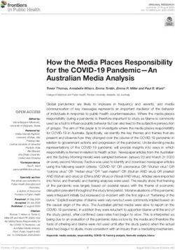How the Media Places Responsibility for the COVID-19 Pandemic-An Australian Media Analysis - Frontiers