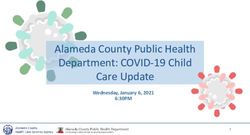 Alameda County Public Health Department: COVID-19 Child Care Update - 6:30PM Wednesday, January 6, 2021 - First 5 Alameda County