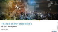 Financial analyst presentation - Q1 2021 earnings call April 22, 2021 - ADVA Optical Networking