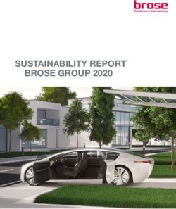 SUSTAINABILITY REPORT BROSE GROUP 2020